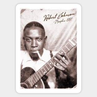 Retro Robert Johnson Memphis Photo Booth Sticker